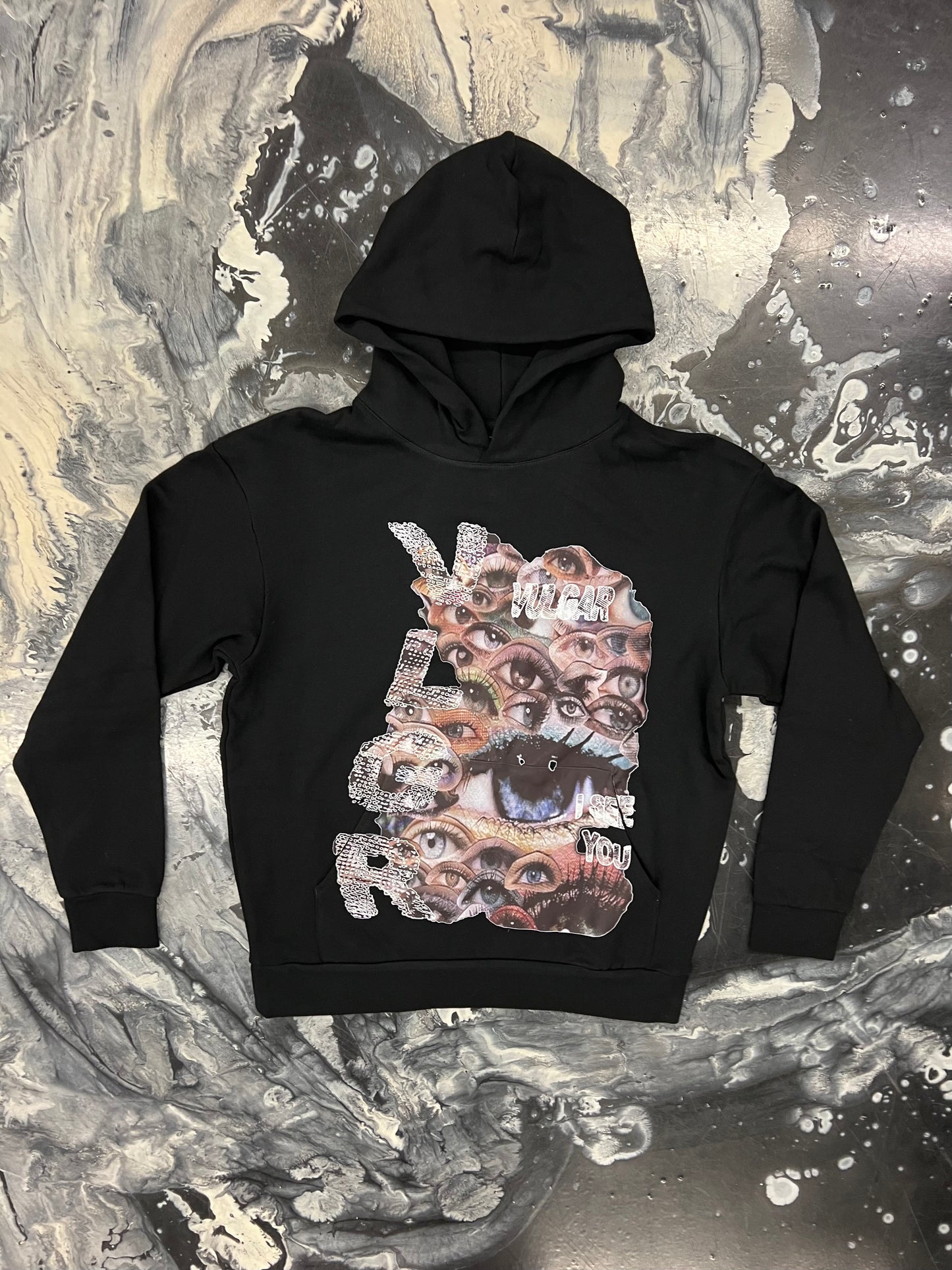 Black “Eye C U” Hoodie