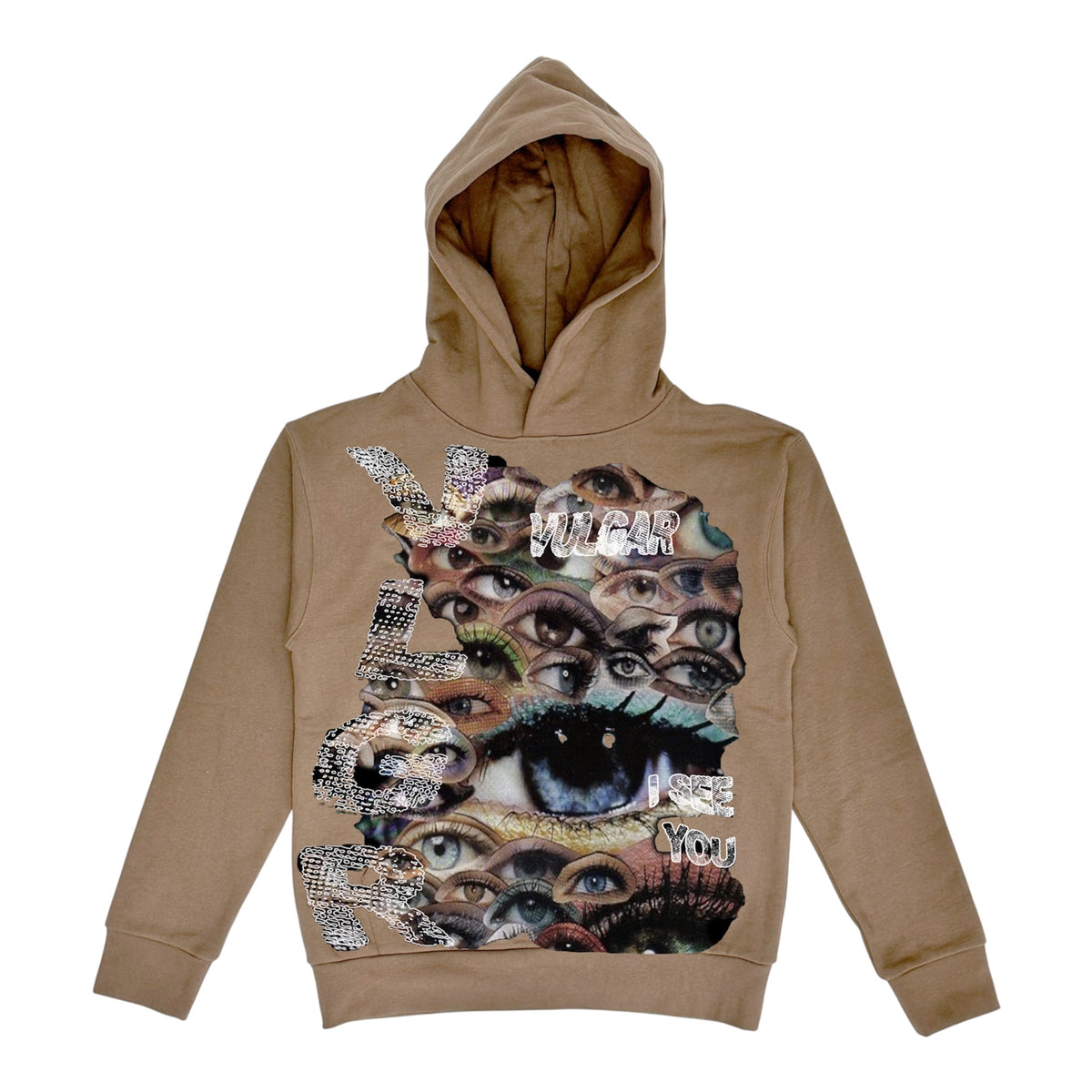 Tan “Eye See You” Hoodie