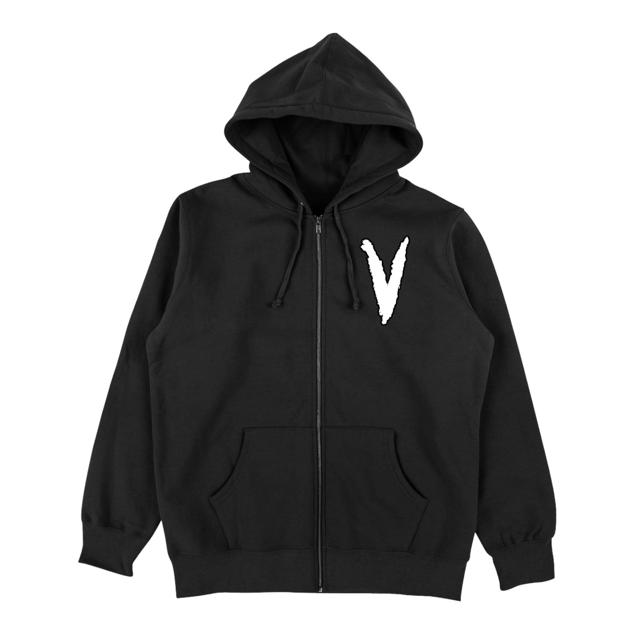 “V” Zip Hoodie